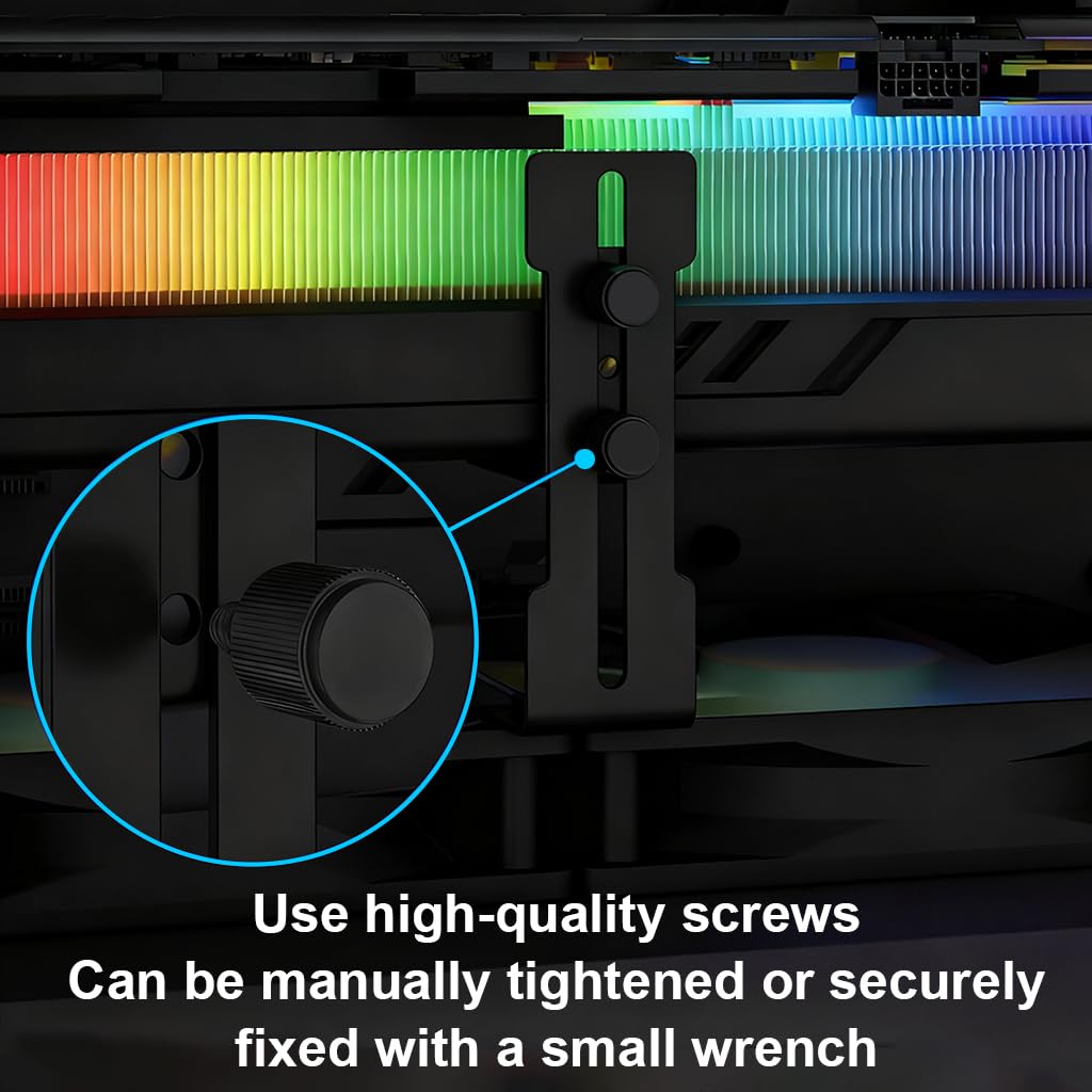 ZORBES GPU Support Bracket for Graphics Card Sag Prevention with 6–96mm Adjustable Metal Stand