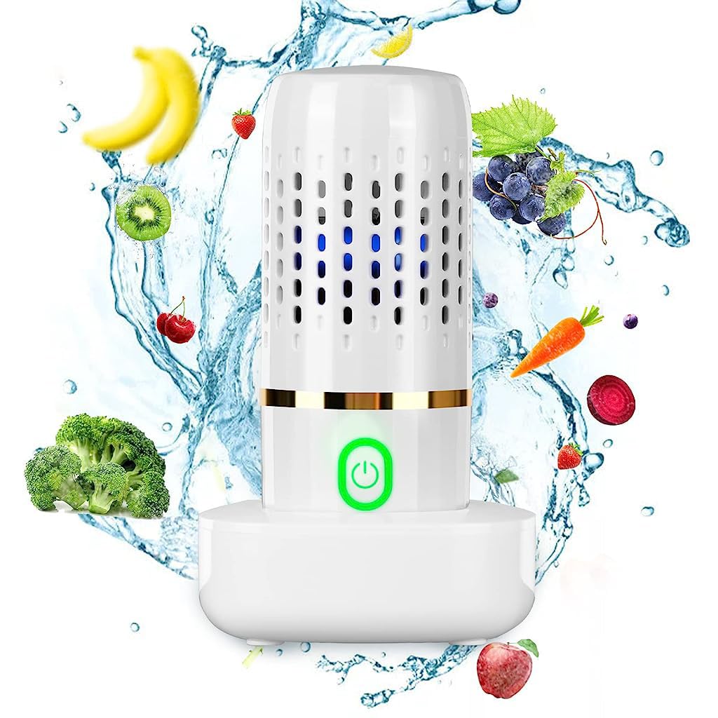 HANNEA Fruit and Vegetable Washing Machine for Cleaning Produce Rice and Tableware | Portable Kitchen Cleaner Device
