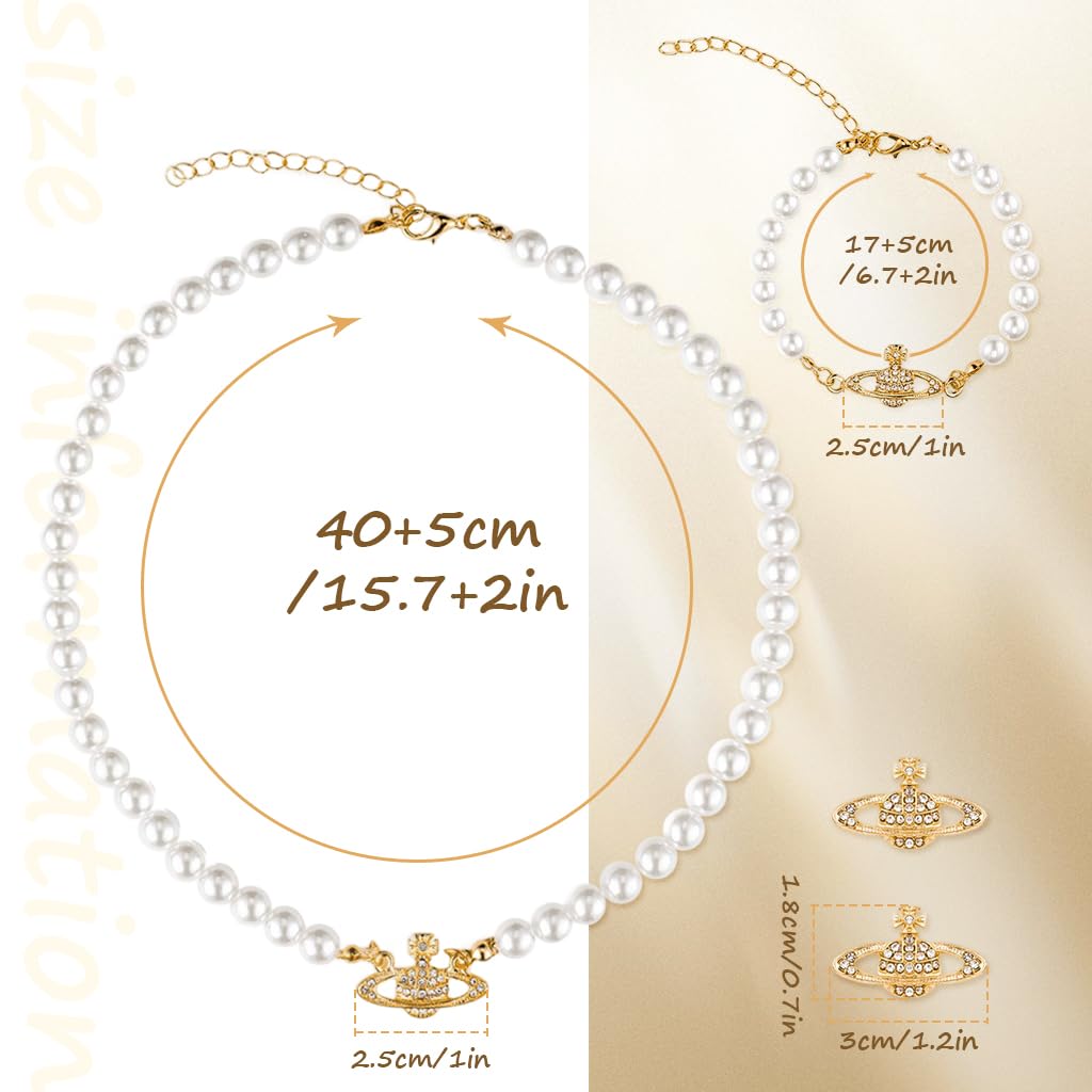 SANNIDHI Jewellery Set for Women featuring Crystal Butterfly and Pearl Design | 4PCS Gift Set