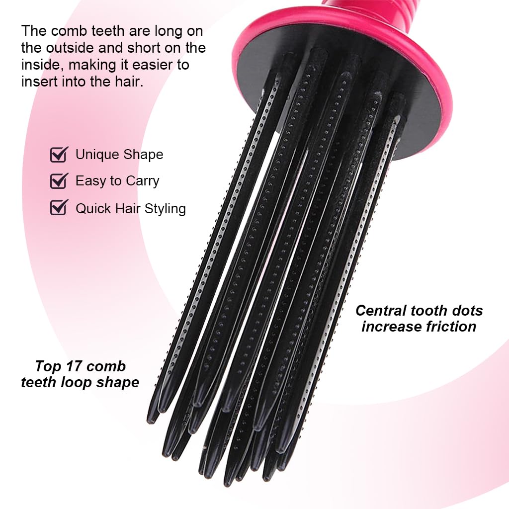 MAYCREATE® Curly Hair Styler Tool for Hair Dryer, Rollers for Curling Hair, Curling Roll Comb for Curly Hair, Air Volume Curl Rolling Comb, Anti scalding Curly Hair Styling Tool for Hair Dryer