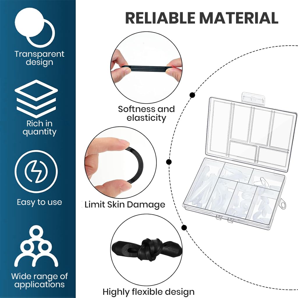 MAYCREATE Eyeglass Nose Pads Kit for Glasses Repair with Screwdriver and Tweezers 60 Pairs