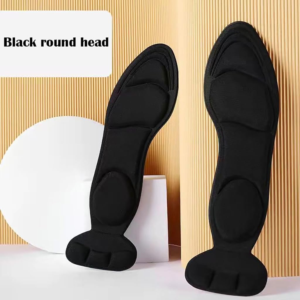 ZIBUYU Silicone Insoles for Women Heel Pain Relief with Soft Sponge Pads | Anti Slip Cushion Comfort