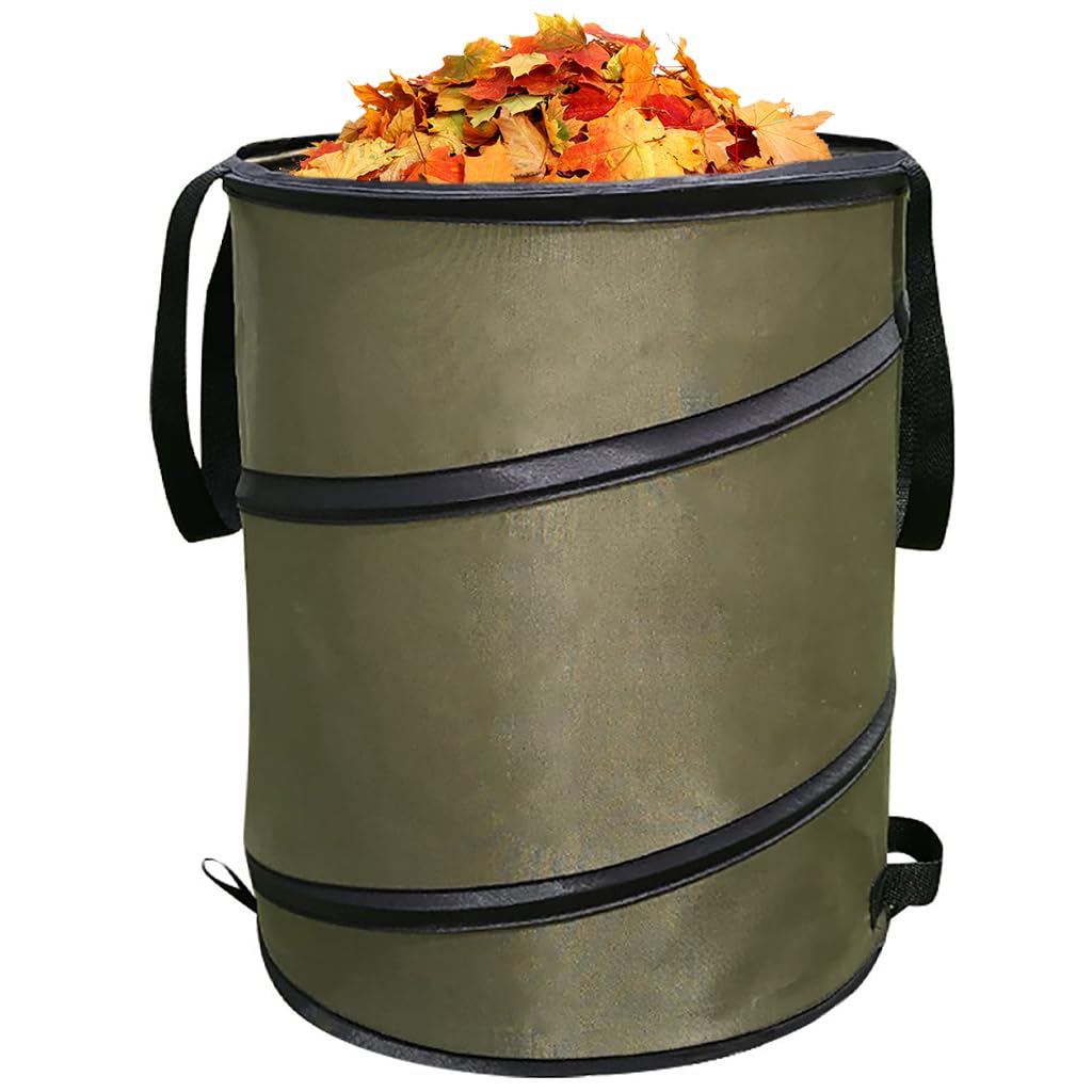 HASTHIP Folding Oxford Cloth Bucket for Garden and Camping 46cm x 70cm | Waterproof Collapsible Storage