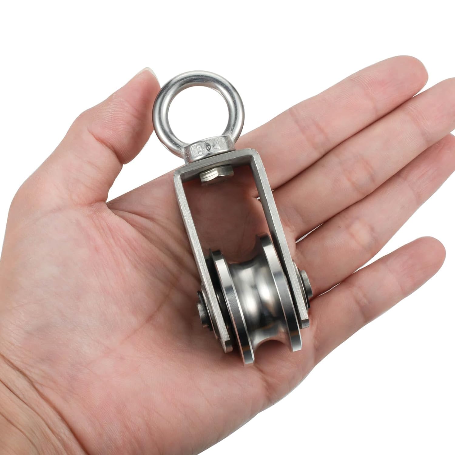 Serplex Cable Pulley Wheel for Lifting Mechanisms with 551lbs Capacity and Smooth Bearing | 304 Stainless Steel Design