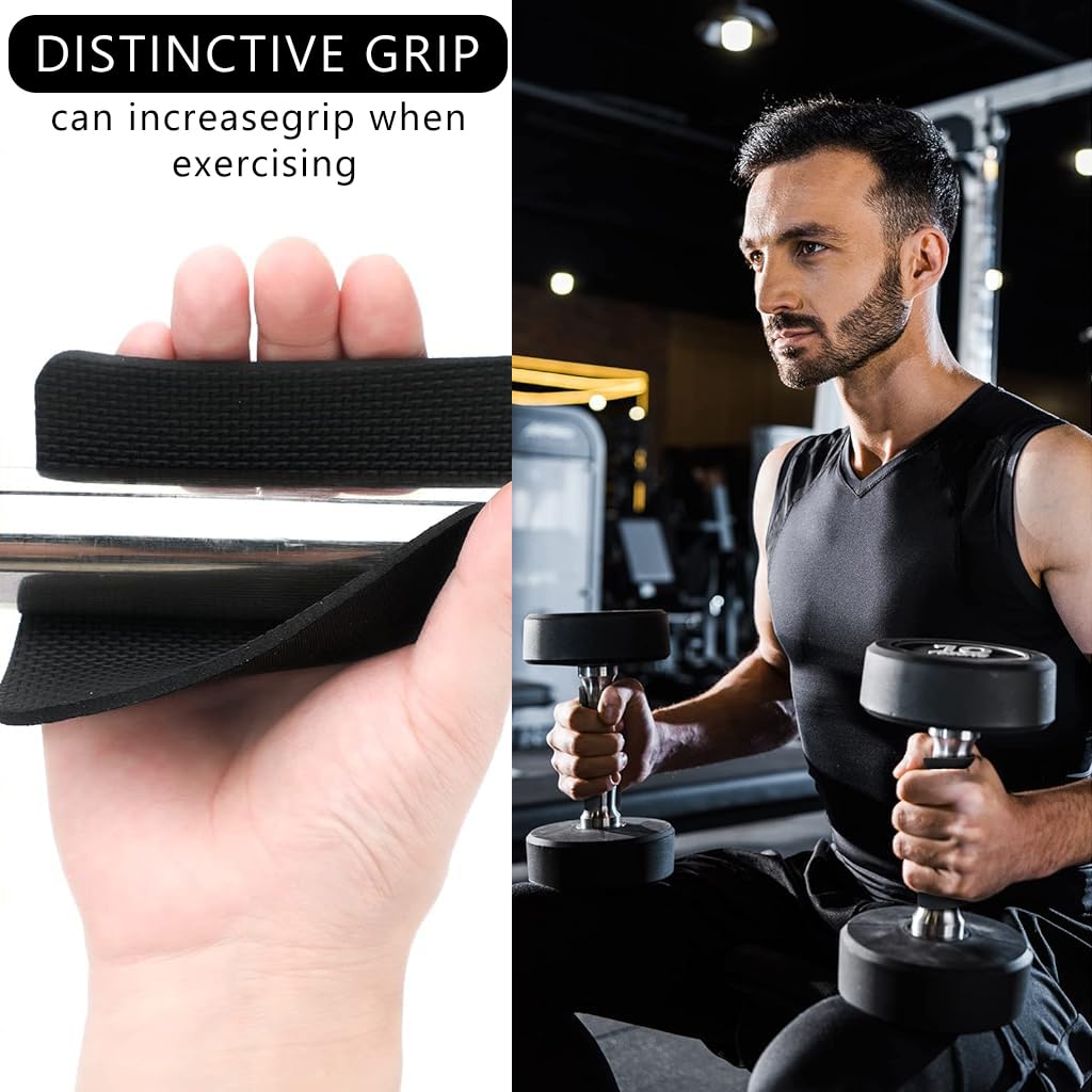 Proberos Weight Lifting Grip Pads for Fitness Training with Dual-Texture Design | 10Pcs 4.33 in 3mm Neoprene Hand Protection