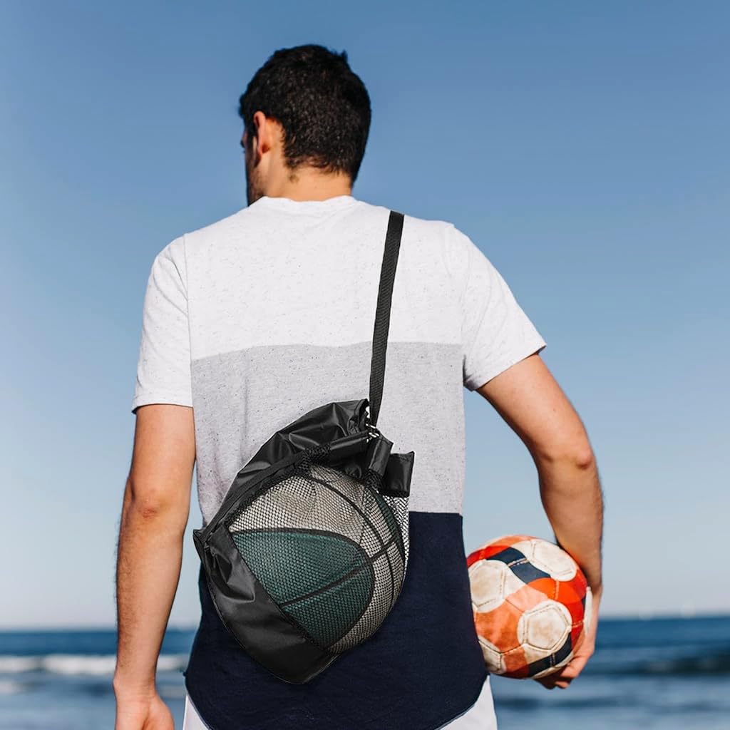 PROBEROS Basketball Drawstring Bag for Sports and Fitness with 23×23×31 cm Capacity | Oxford Cloth Mesh Backpack