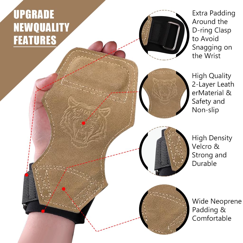 Proberos Weight Lifting Wrist Strap for Workout Support with Anti Slip Padded Grip | Adjustable Synthetic Leather Gym Accessory