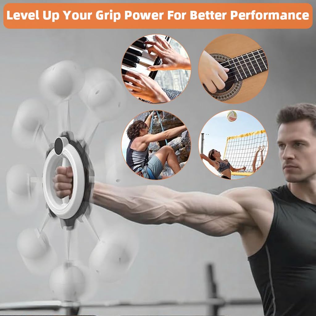 Proberos Arm Trainer for Home and Gym Workouts with 360° Rotating Ball Resistance | Portable Upper Body Strength Equipment