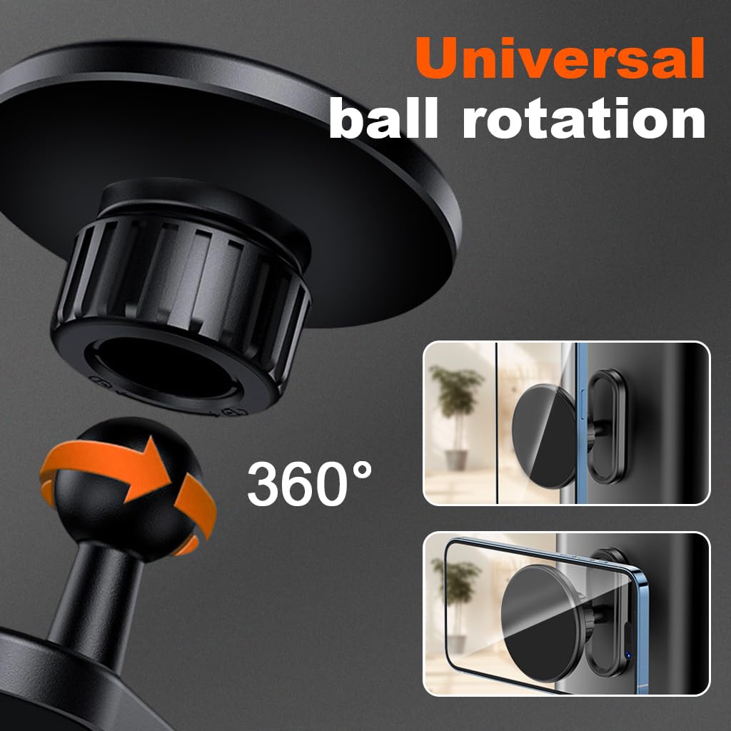 ZORBES Magnetic Phone Holder for Car and Desk featuring 360° Rotation and Aluminum Alloy Build