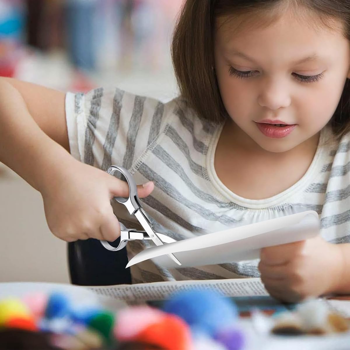 HASTHIP Folding Scissors for Travel and Home Use with Retractable Design | 2pcs Stainless Steel Blades