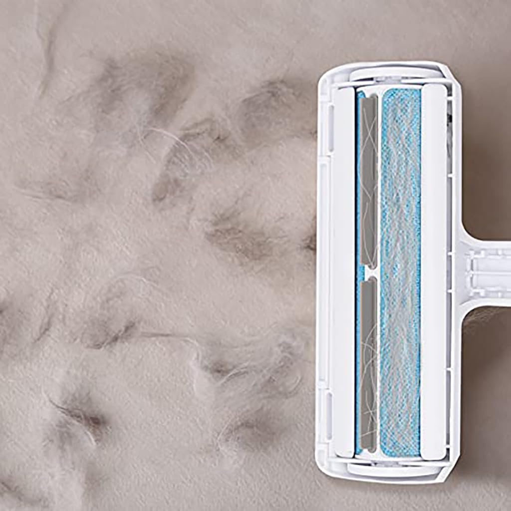 ZIBUYU Carpet Hair Remover Tool for Carpets Rugs and Upholstery with Ergonomic Handle | Reusable Pet Hair Cleaner