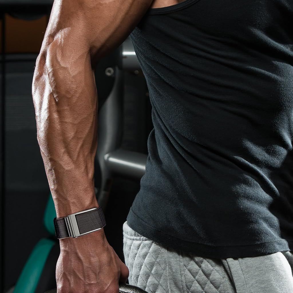 PROBEROS Replacement Watch Band for WHOOP 5.0 and 4.0 featuring Adjustable Metal Buckle | Soft Stretchy Woven Polyester