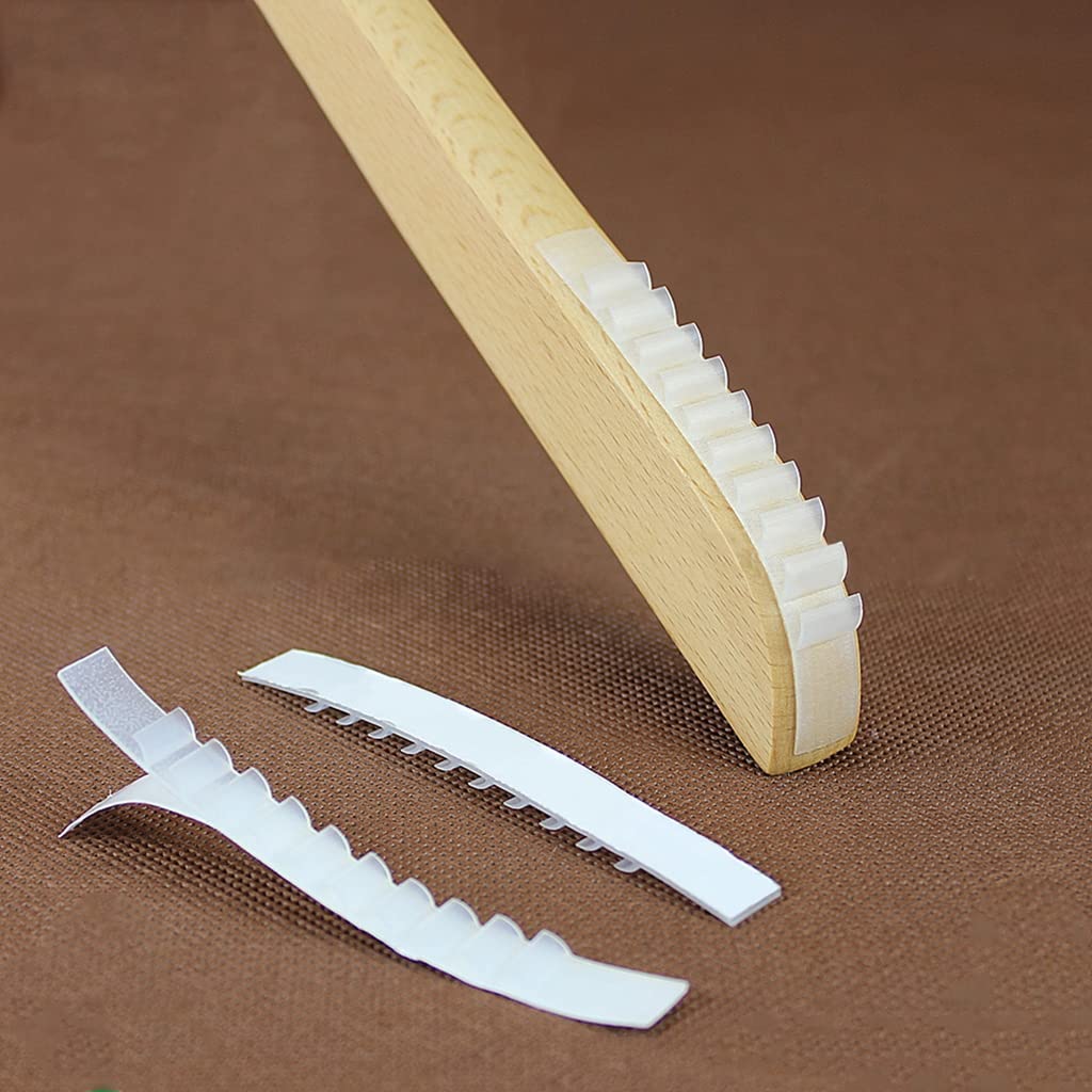 HASTHIP Non Slip Hanger Grips for Wood Hangers with Adhesive Fins | 200 pcs Clear Rubber Strips 2.8×0.2 in