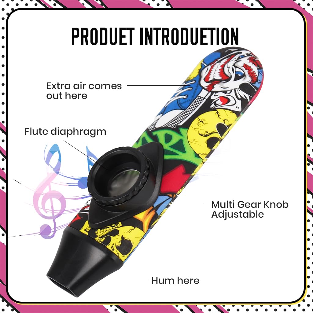 HASTHIP Kazoo Musical Instrument for Kids and Adults with 5pcs Membrane and Tunable Design