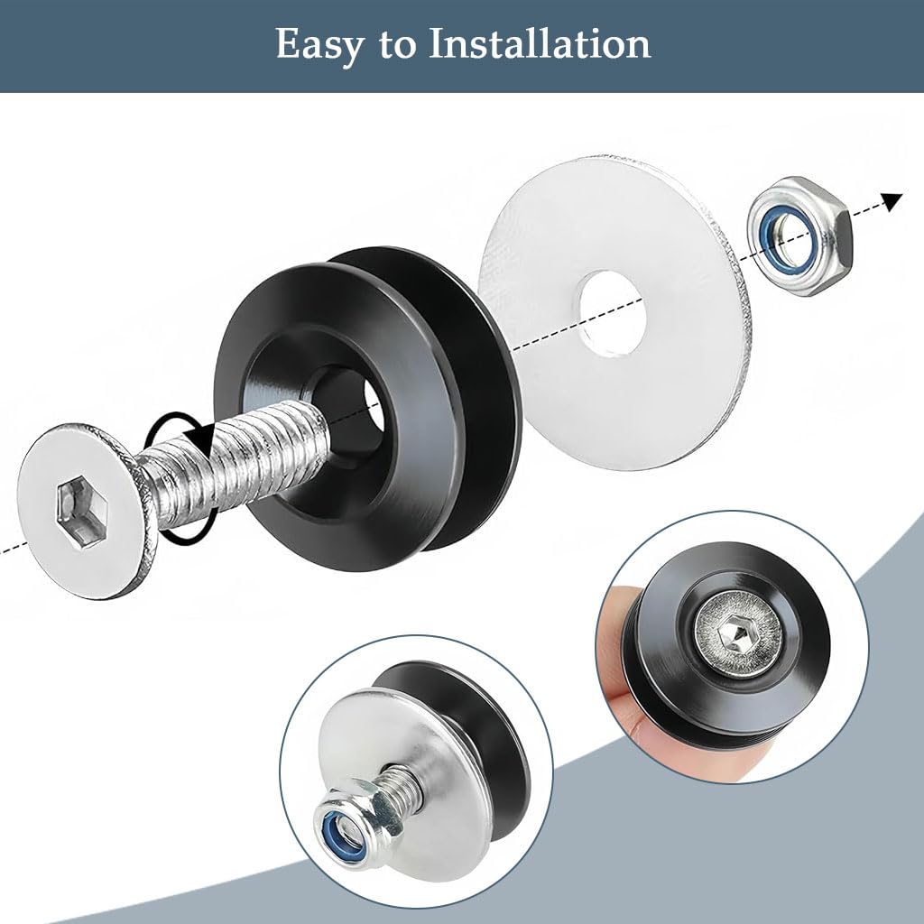 STHIRA Bumper Quick Release for Car Bumper with Stainless Steel Screws and 2 NBR O-Rings | Universal Fit