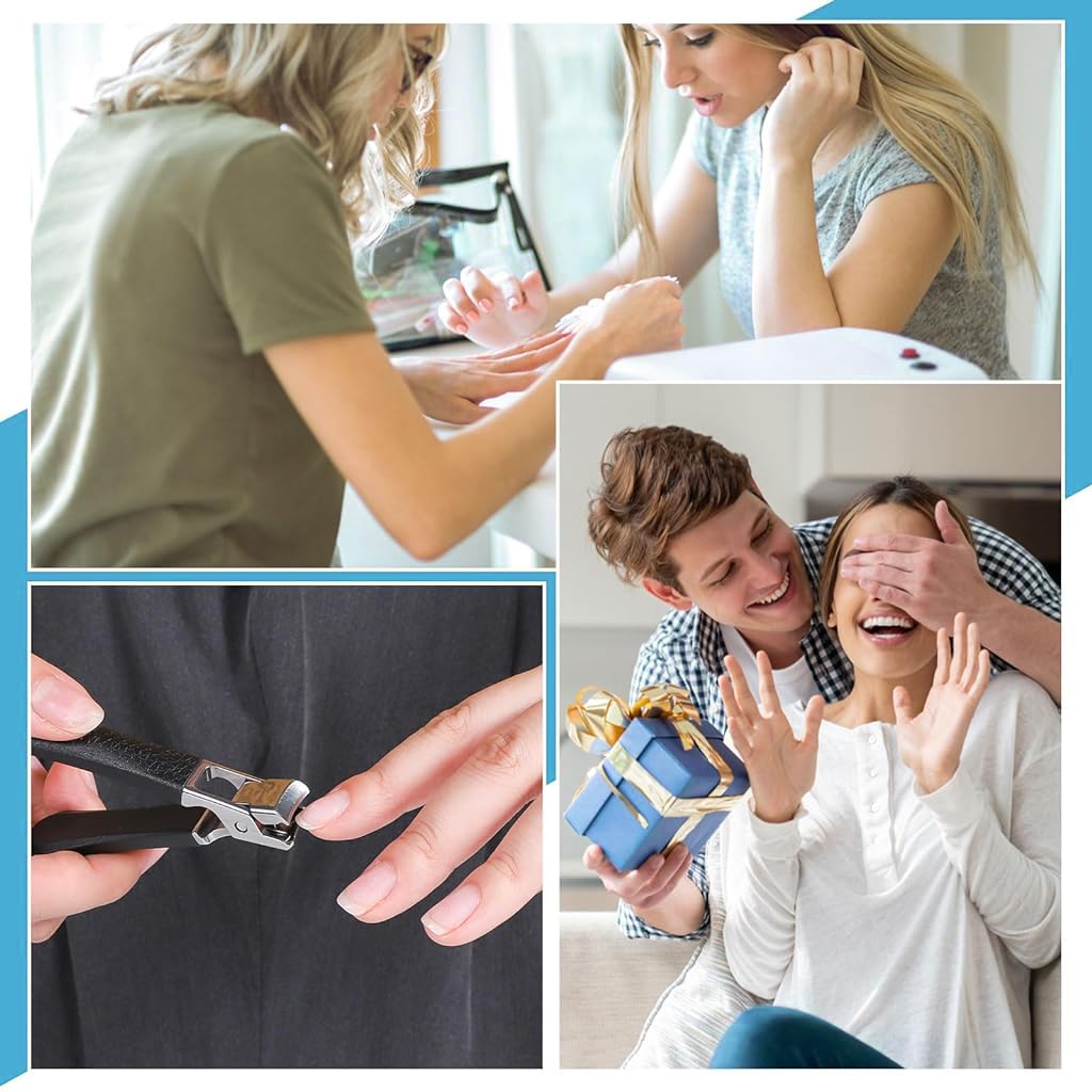 MAYCREATE Toenail Clipper for Thick Nails with 13mm Wide Jaw and 8cm Ergonomic PP Handle