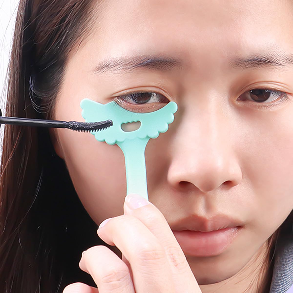 MAYCREATE Eye Makeup Guide Tool for Eyeliner and Mascara with Curved Design | 4 Pcs Silicone Set