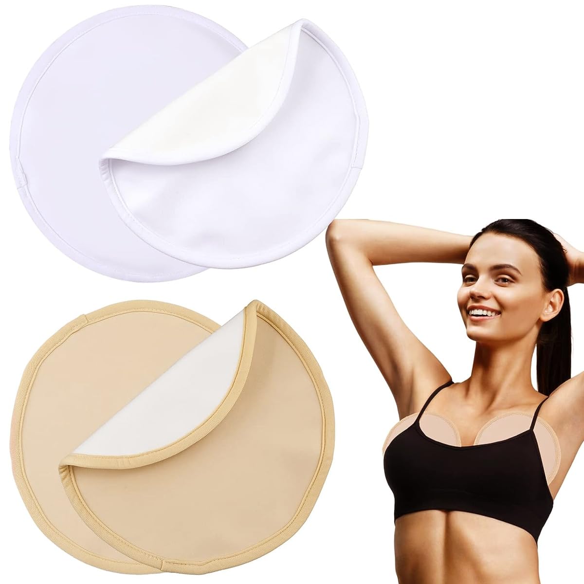 HANNEA Castor Oil Pack for Breast 4Pcs Reusable Soft Flannel Pads for Comfort | Nursing Use