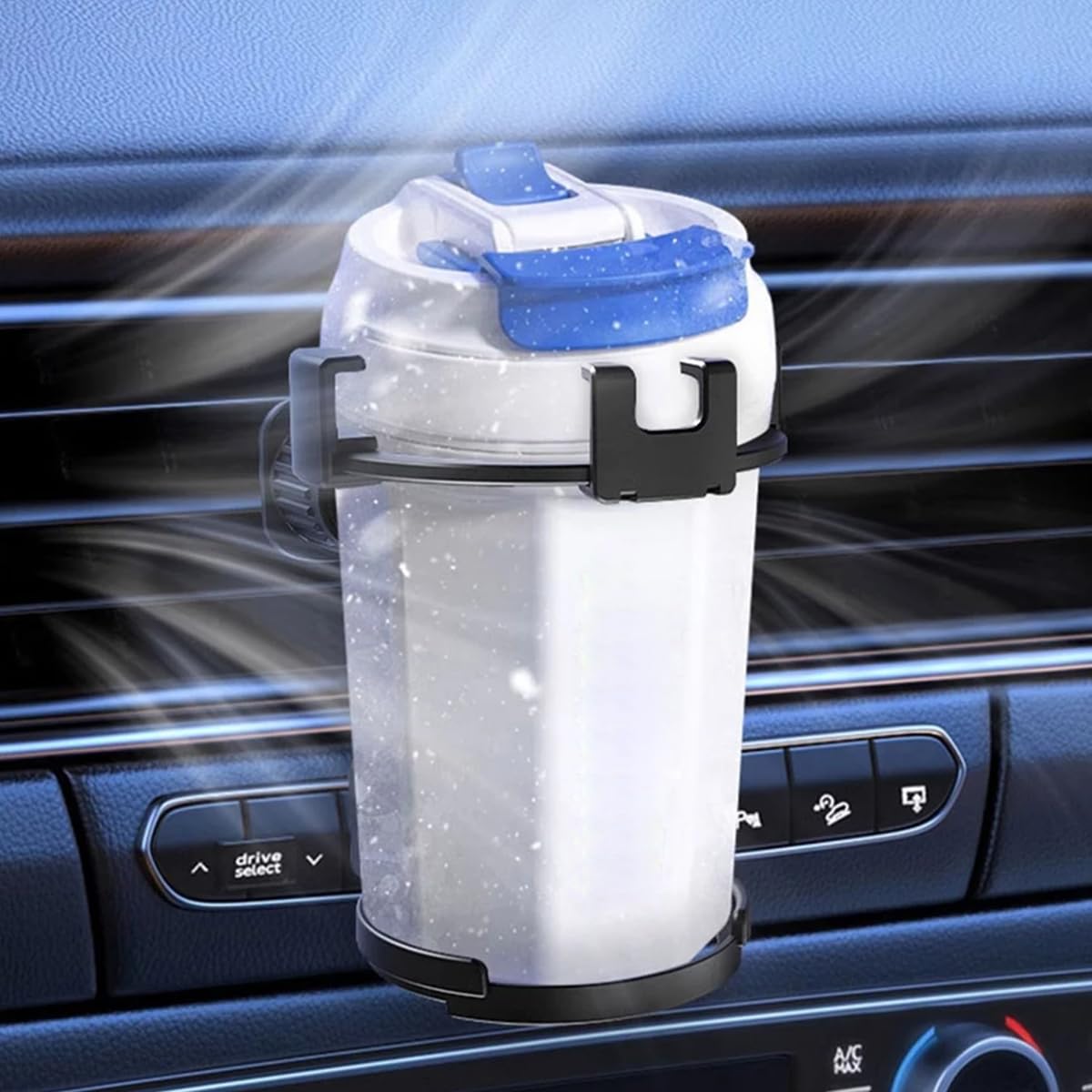 STHIRA 2 in 1 Car Mobile Holder for Air Vent with 75mm Cup Slot & Screw Tightening | Fits 4.7–7 in Phones