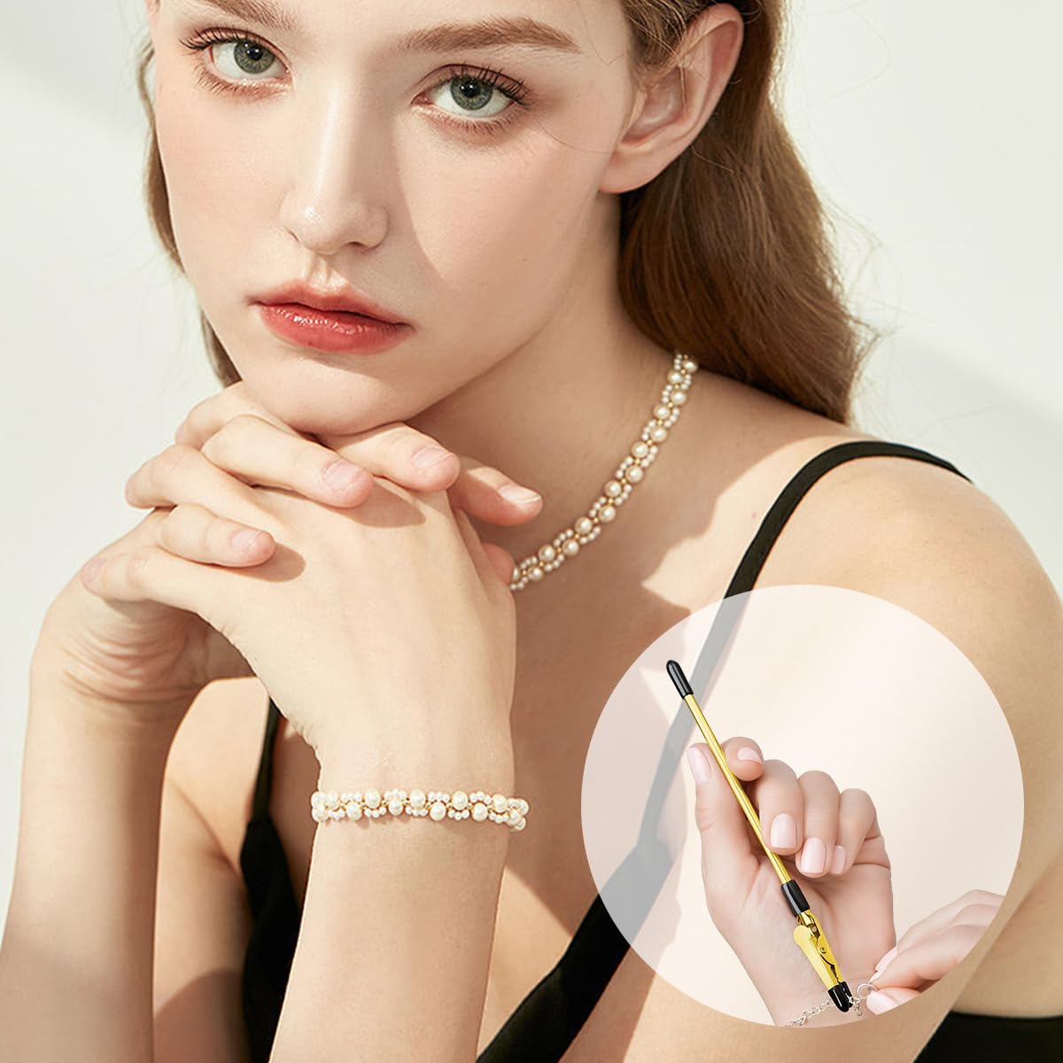 SANNIDHI Bracelet Helper Tool for Easy Jewelry Clasping with Metal Clip | Gift for Bracelet Lovers