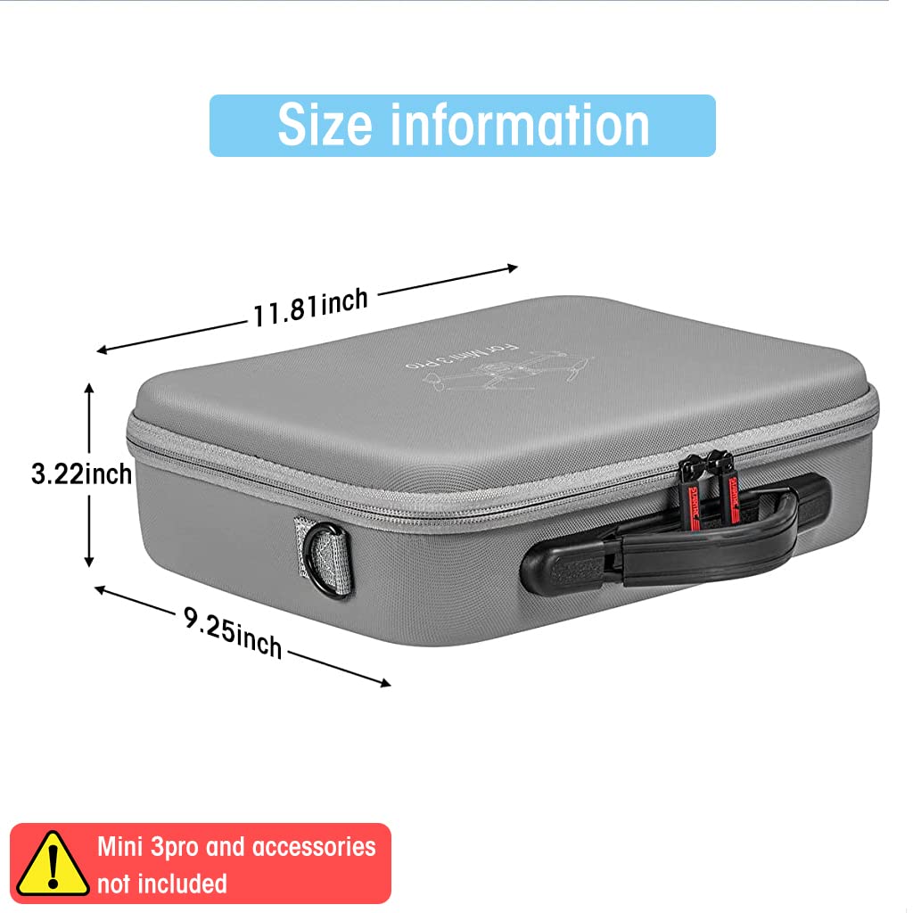 ZORBES® Insta360 X3 Carrying Case with Strap Hard Case Storage Bag, Waterproof Storage Bag Hard Shell Camera Bag Protective Travel Case for Insta360 X3 One, Insta 360 x3 Accessories (Grey)