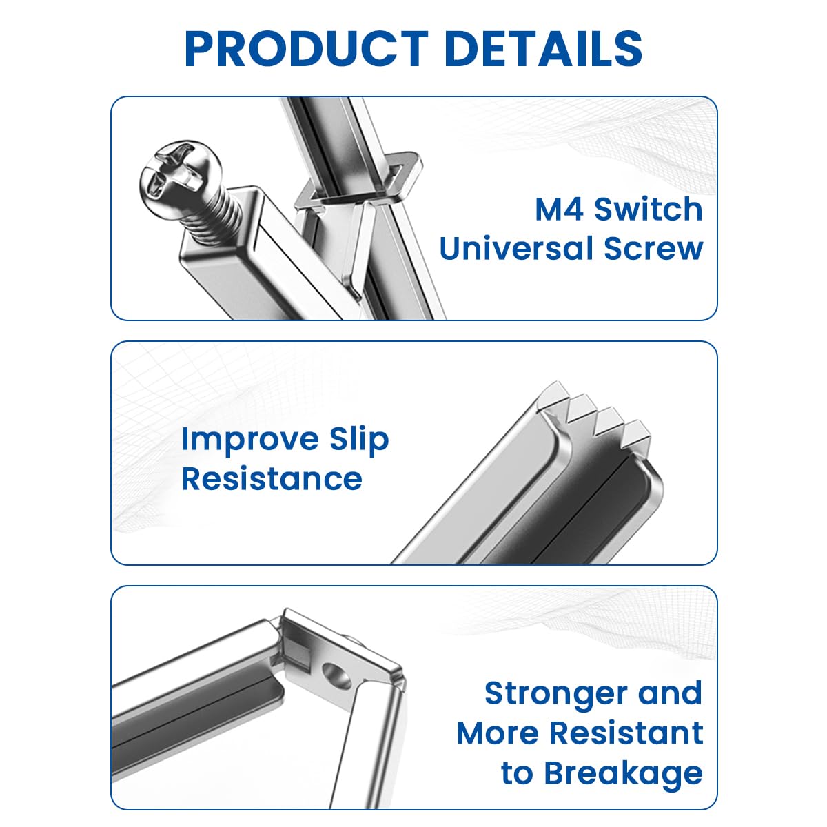 Serplex Electrical Box Screws Support Rod for Junction Box Repair featuring Carbon Steel | 30PCS Adjustable 48–85mm Universal Switch Tool