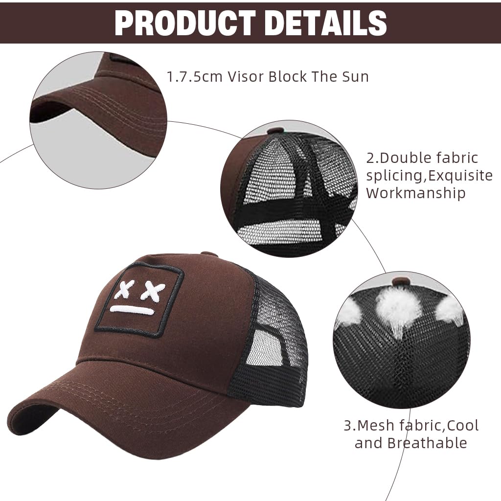 Gustave Men’s Sun Cap for Outdoor Sports with Mesh Ventilation and Adjustable Snapback Fit