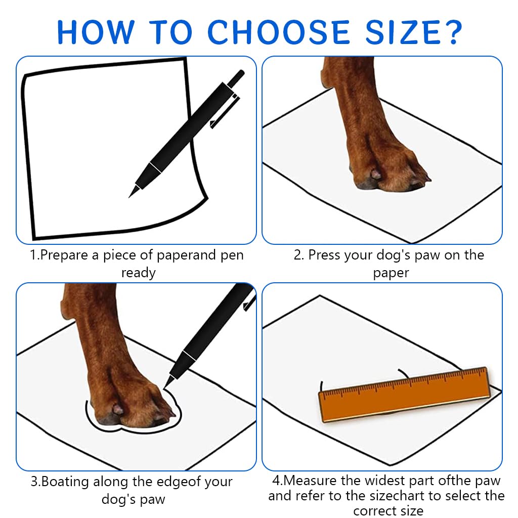 Qpets TPE Pet Rain Shoes for Dogs with Anti Slip Soles 6x4.5cm | Adjustable Fit and Paw Protection