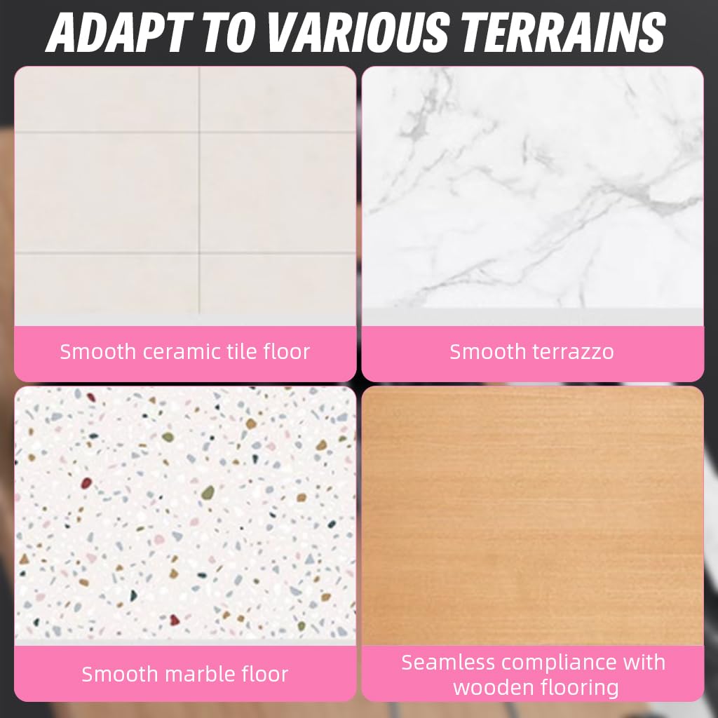 Proberos Sit Up Bar for Home Abs Workout with 3 Tube Resistance and Dual Suction Cups | Adjustable Height Pink