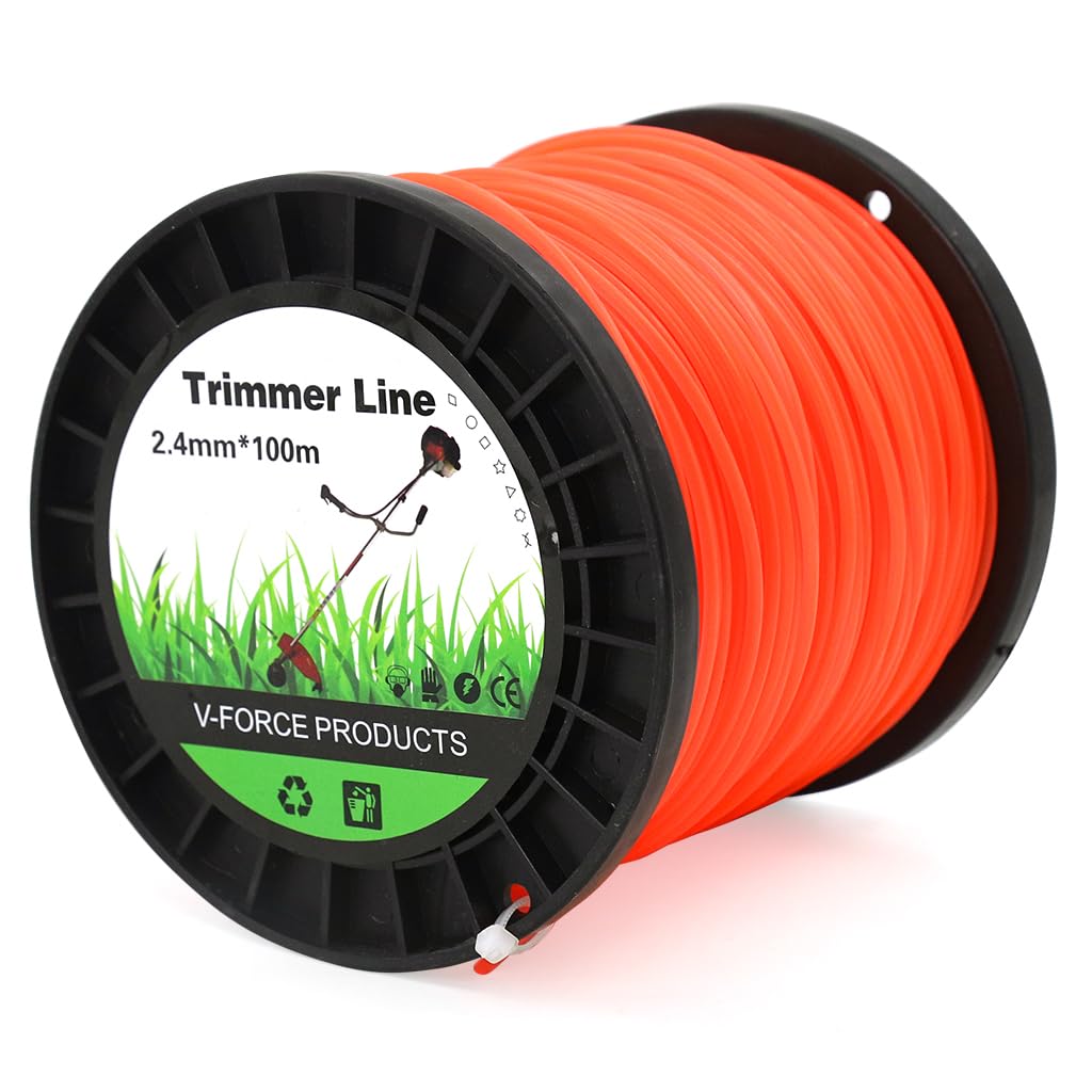 HASTHIP String Trimmer Line 2.4mm x 100m for Weed Trimming with Universal Fit | Nylon Rope