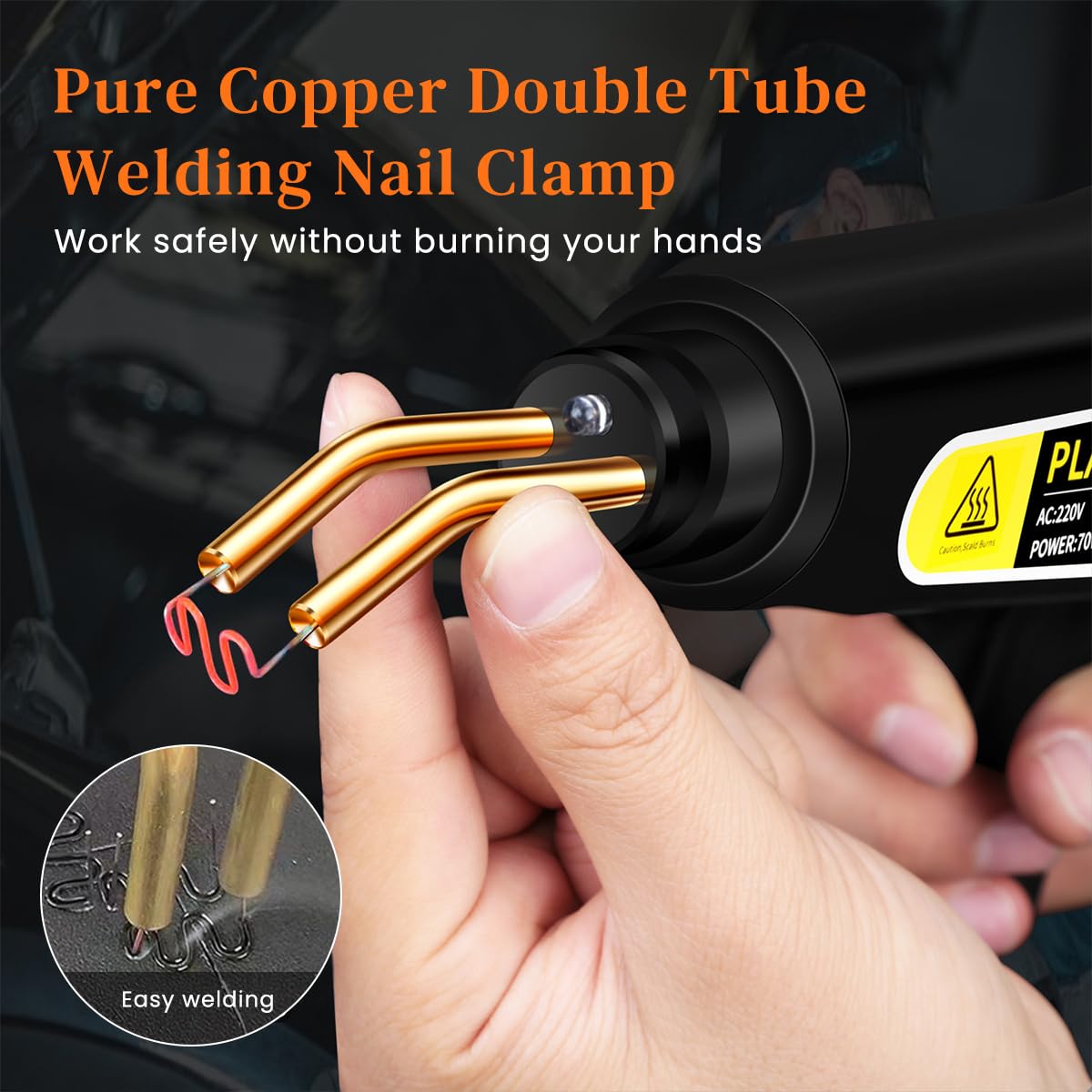 Serplex Plastic Welder for Car Bumper Repair with 70W Rapid Heating and LED Light | Portable Kit