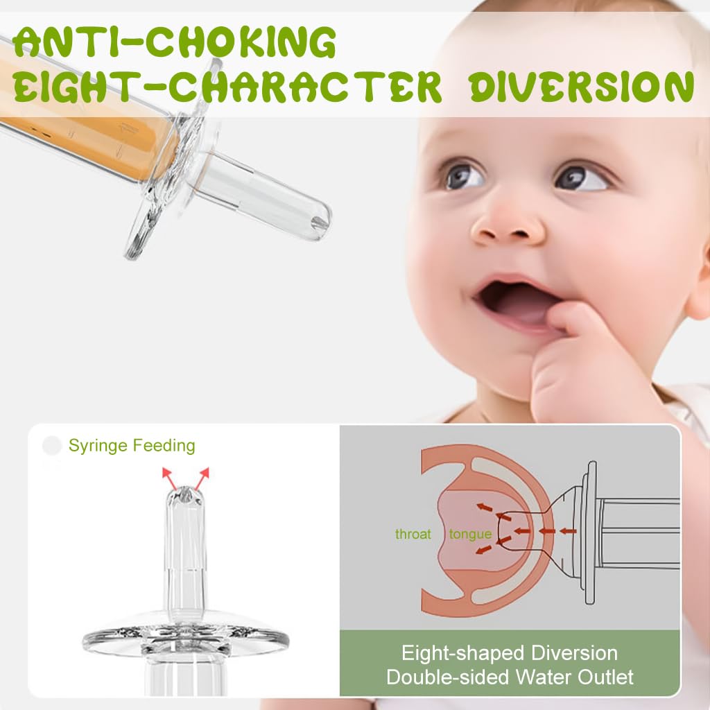 ZIBUYU Baby Medicine Feeder for Infants with Frog-Shaped Silicone Dispenser | Green