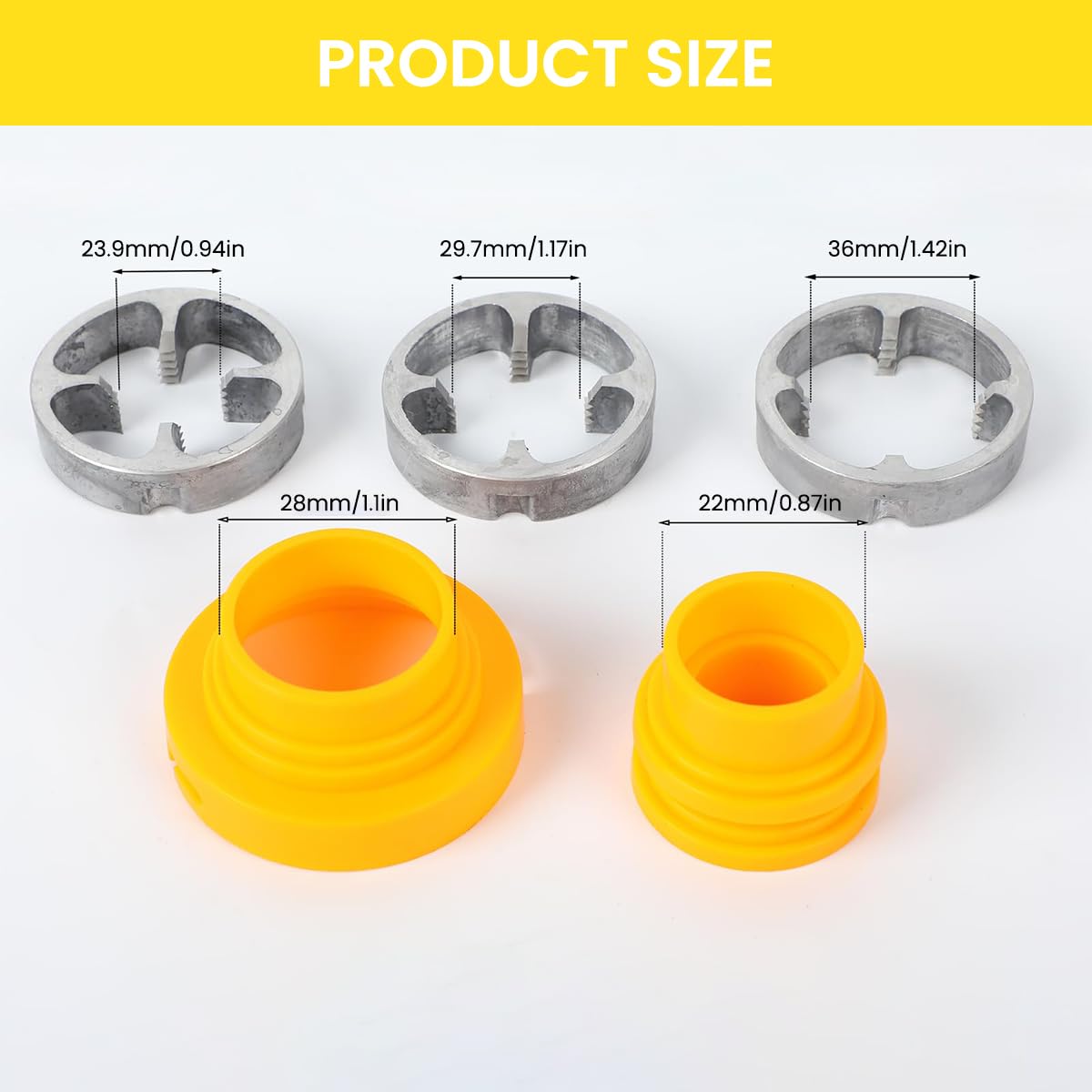 Serplex Electric Drill Pipe Threader Kit with 3 Dies 1/2 3/4 1 inch for Leak Proof PVC Connections | Universal NPT Fit