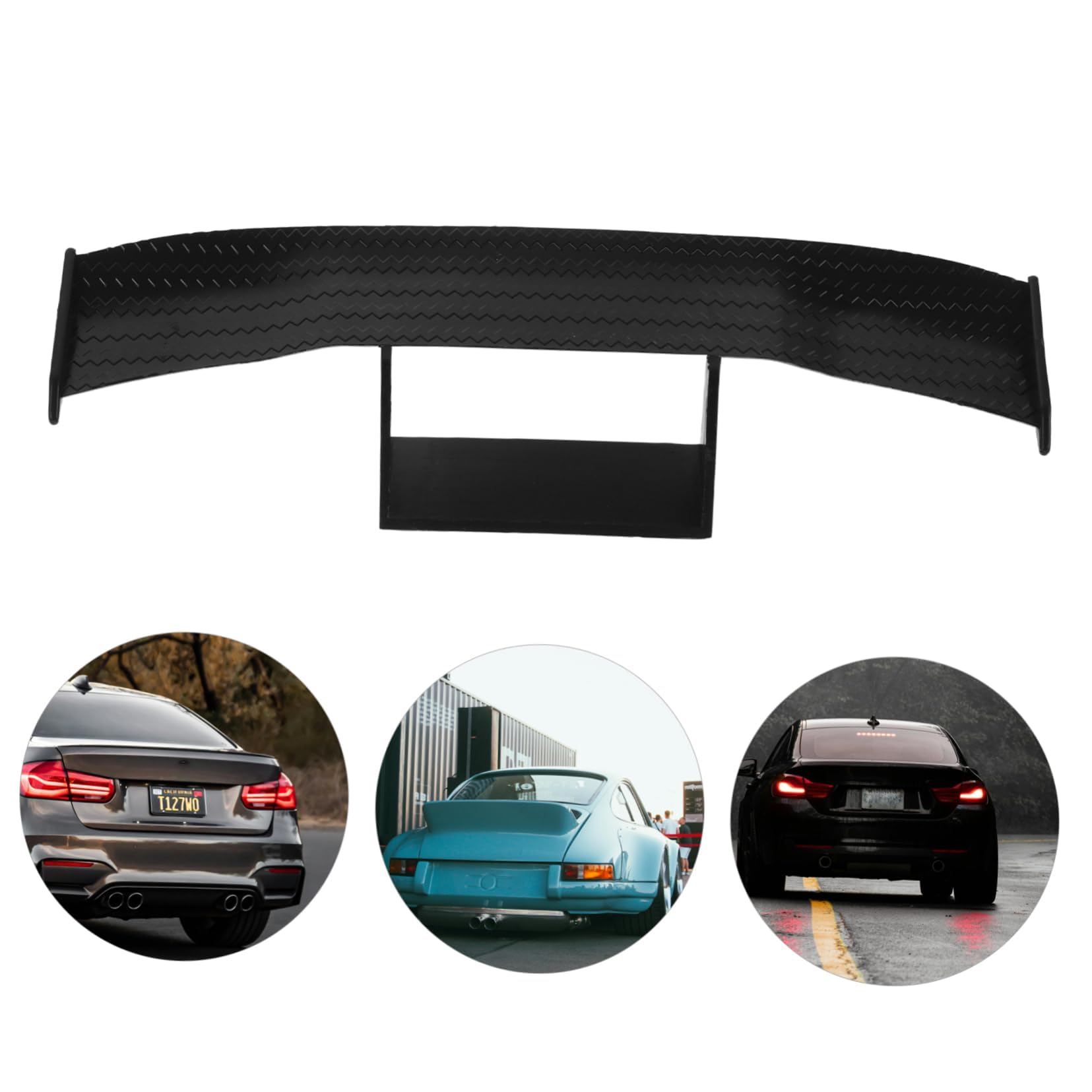 STHIRA Decorative Car Spoiler Wings for RC Cars with Self Adhesive 2Pcs 6.6 in Set | Realistic Tail Ornaments