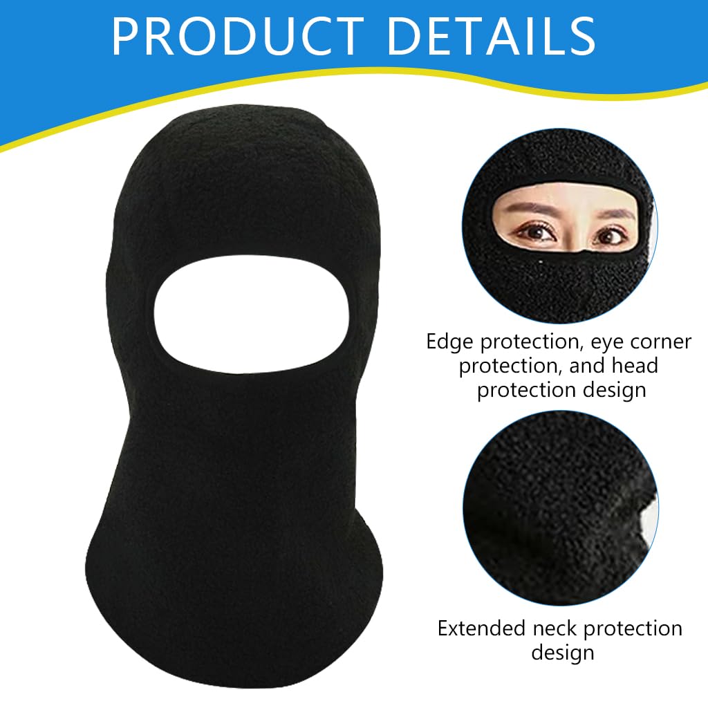 Proberos® Winter Warm Hat Face Cover Windproof Outdoor Thermal Balaclava Face Mask Hat Fleece Face Mask Neck Warmer Full Face Cover Cap Winter Ski Mask Unisex One Piece Plush Face Cover Hat