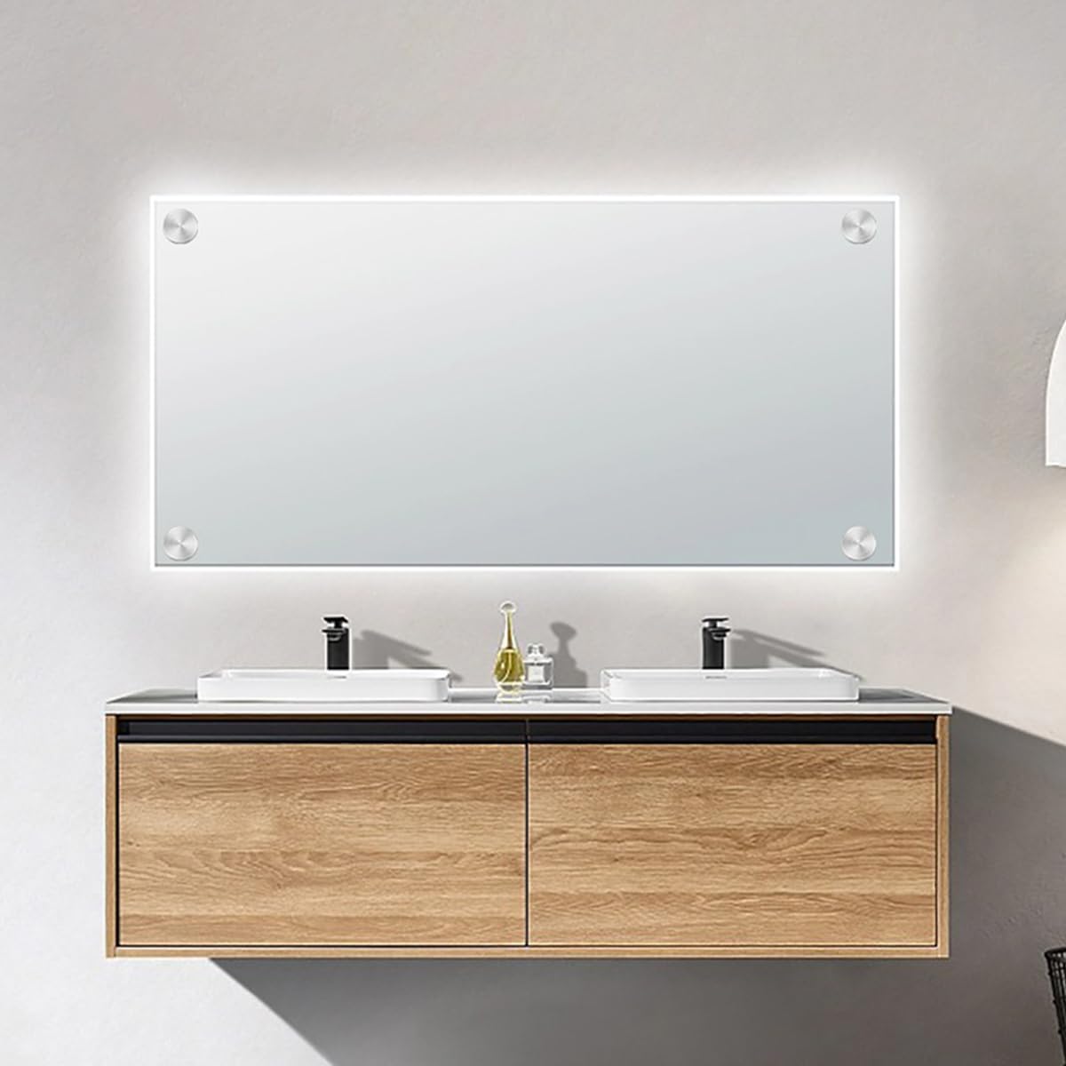 Serplex Decorative Screw Caps for Mirrors and Furniture with 20mm Zinc Alloy Cover | 20 Sets