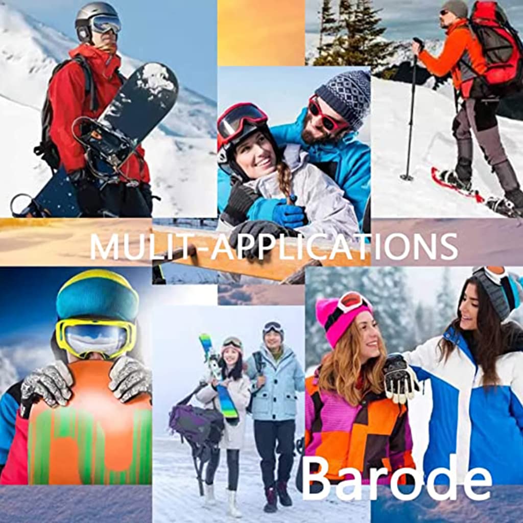 Proberos Winter Gloves for Men with Touch Screen Fleece Lining and Waterproof PU Leather | 2PCS