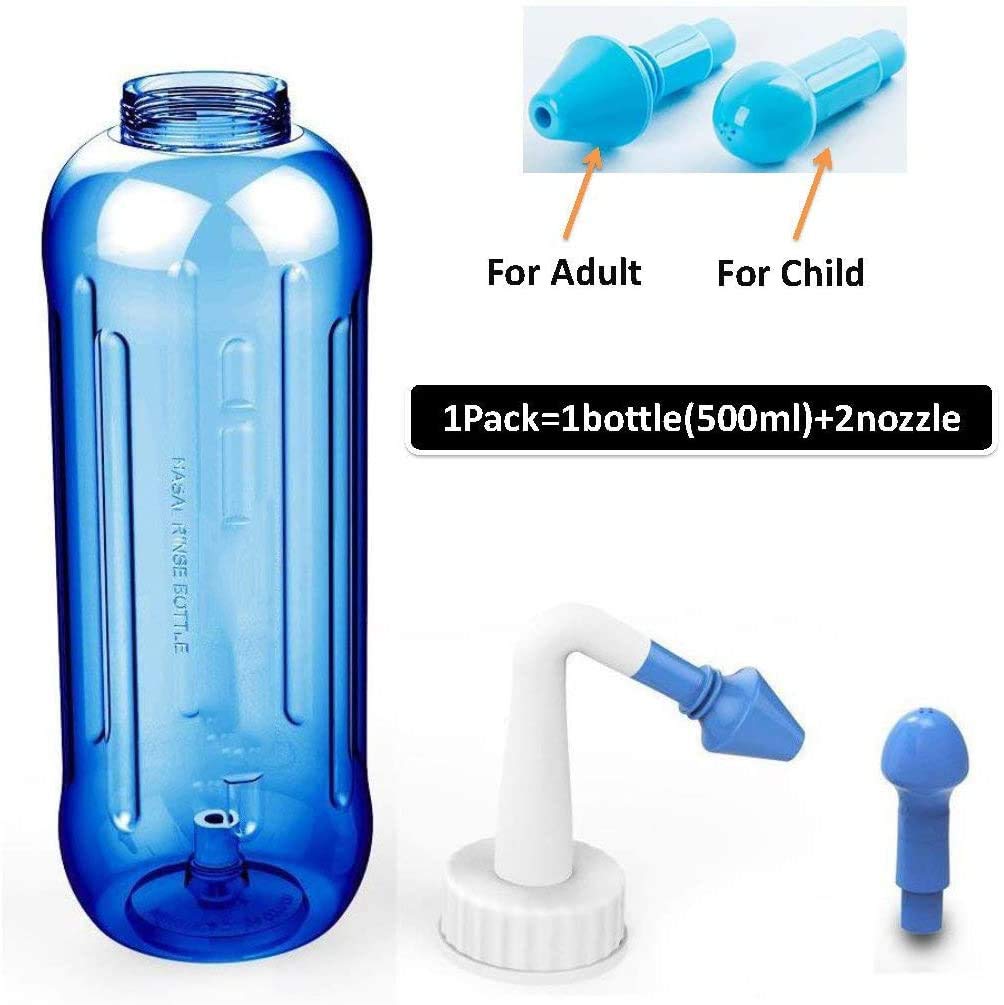 Optifit Neti Pot for Nasal Irrigation with Ergonomic Design and 500ml Capacity | Nose Cleaner