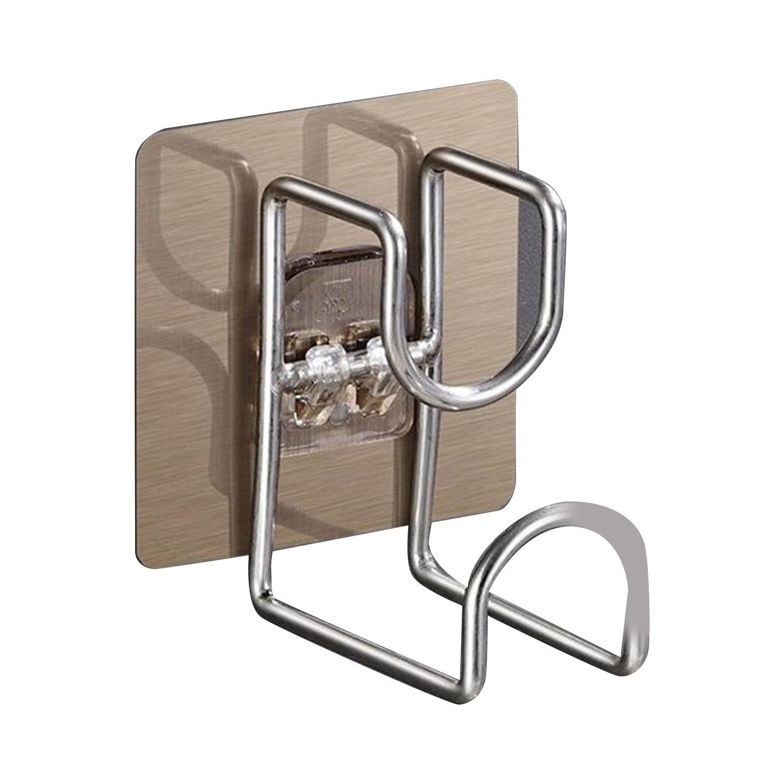 HASTHIP Washbasin Hooks for Wall with Stackable Holding System 2PCS Stainless Steel | Self Adhesive Bathroom and Kitchen Storage