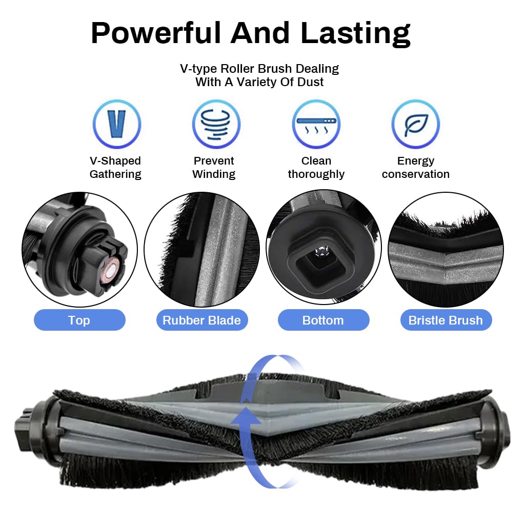 HASTHIP Replacement Accessories Kit for Ecovacs Deebot OZMO U2 Pro with 9 Parts | Easy Install