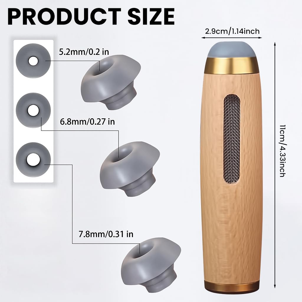 ZIBUYU Portable Mini Pocket Ashtray for Car and Outdoor Use featuring Closed Metal Holder 10.9x2.8cm Yellow Gold | Reusable Easy Clean Design