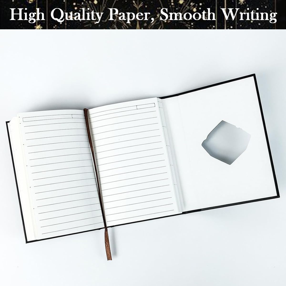 Zibuyu Tarot Notebook for Travel Journaling with 98 Lined Pages and Tri Fold Design | A5 Pocket Diary