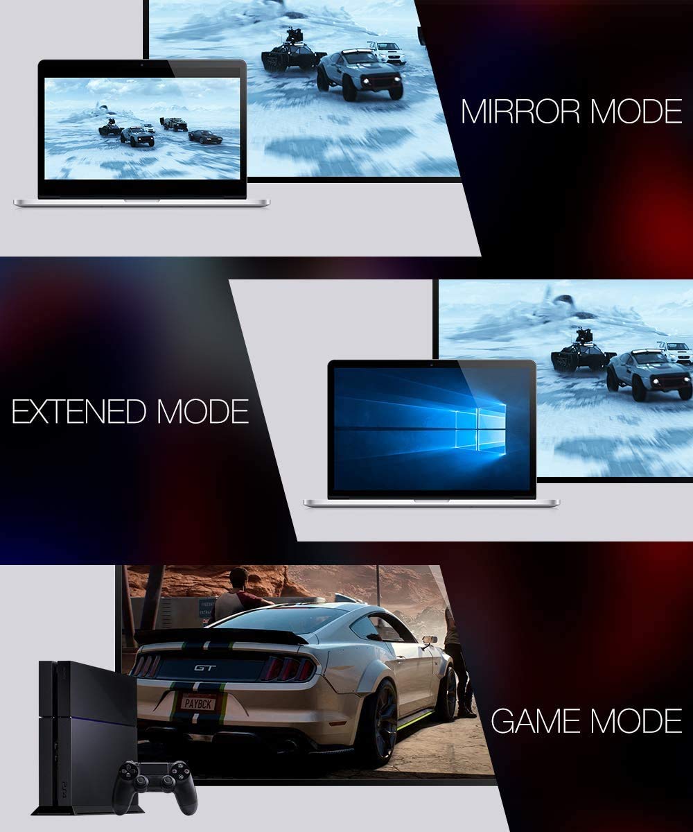 JSAUX HDMI to HDMI Cable 6ft 2 Pack for TV and Gaming with 48Gbps 8K Support | Red Nylon