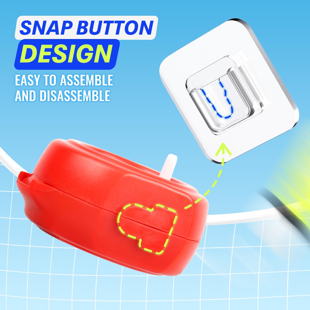 Proberos Badminton Training Device Set with 6 Shuttlecocks and Adjustable Strings | Self-Rebounding Trainer for Kids