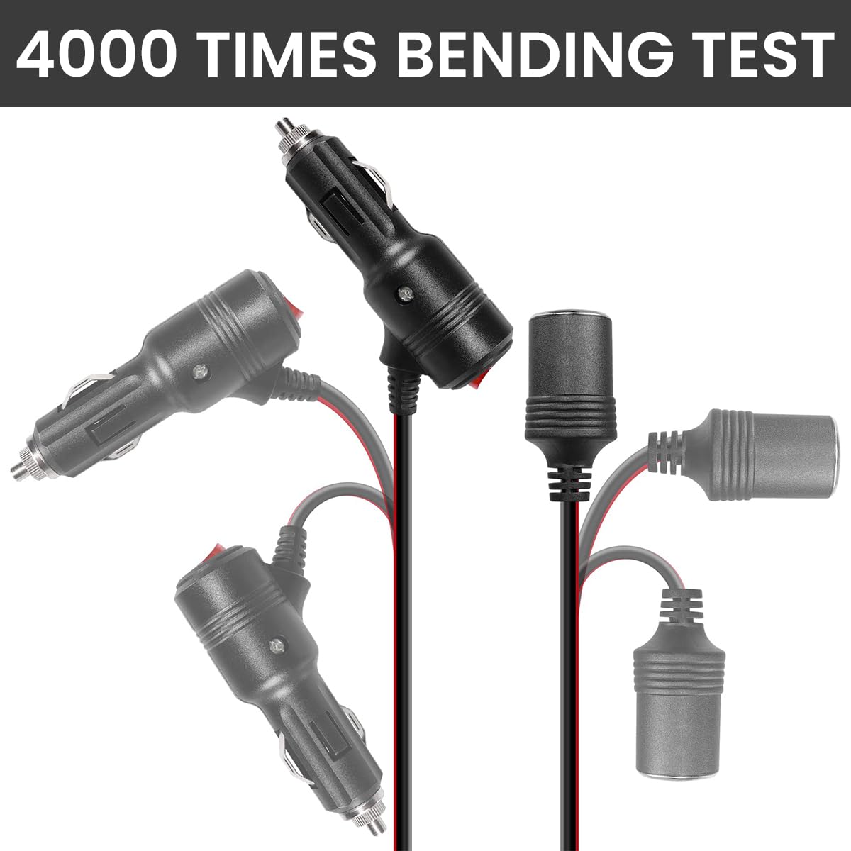 STHIRA Car Cigarette Lighter Socket Splitter for 12V 24V Use with Dual Outlet Design | 3PCS