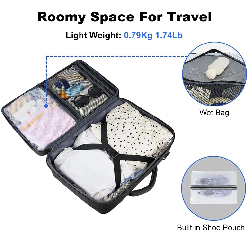 GUSTAVE Laptop Backpack for Travel with USB Charging Port and 20–35L Expandable Capacity