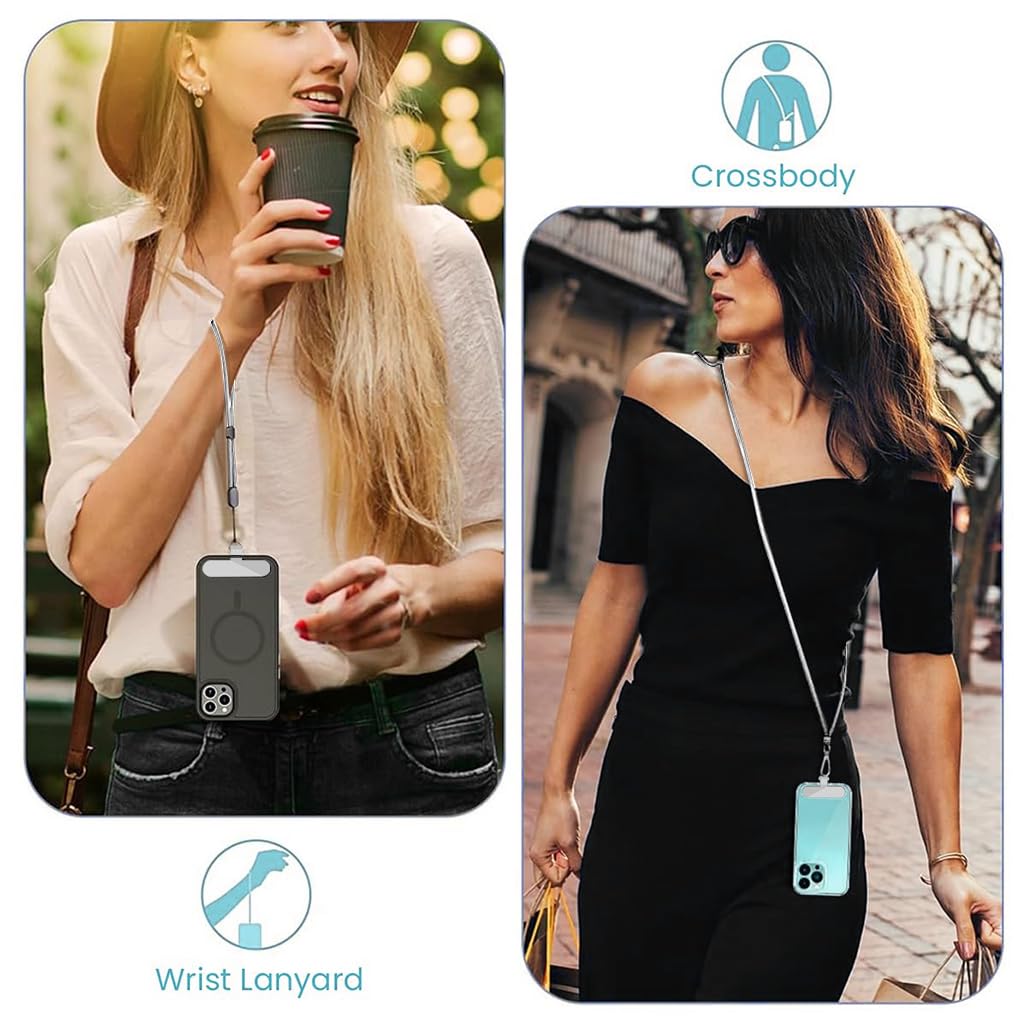 ZORBES Phone Strap for Neck and Wrist with Quick Release Attachment Insert | Adjustable Nylon Sling Lanyard