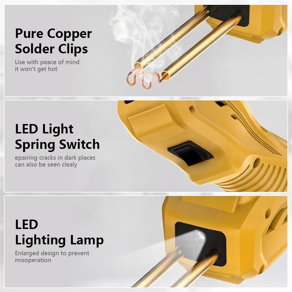 Serplex Cordless Plastic Welder for Car Bumper Repair with 500W Power and 200PCS Hot Stapler | LCD Display and 5000mAh Battery