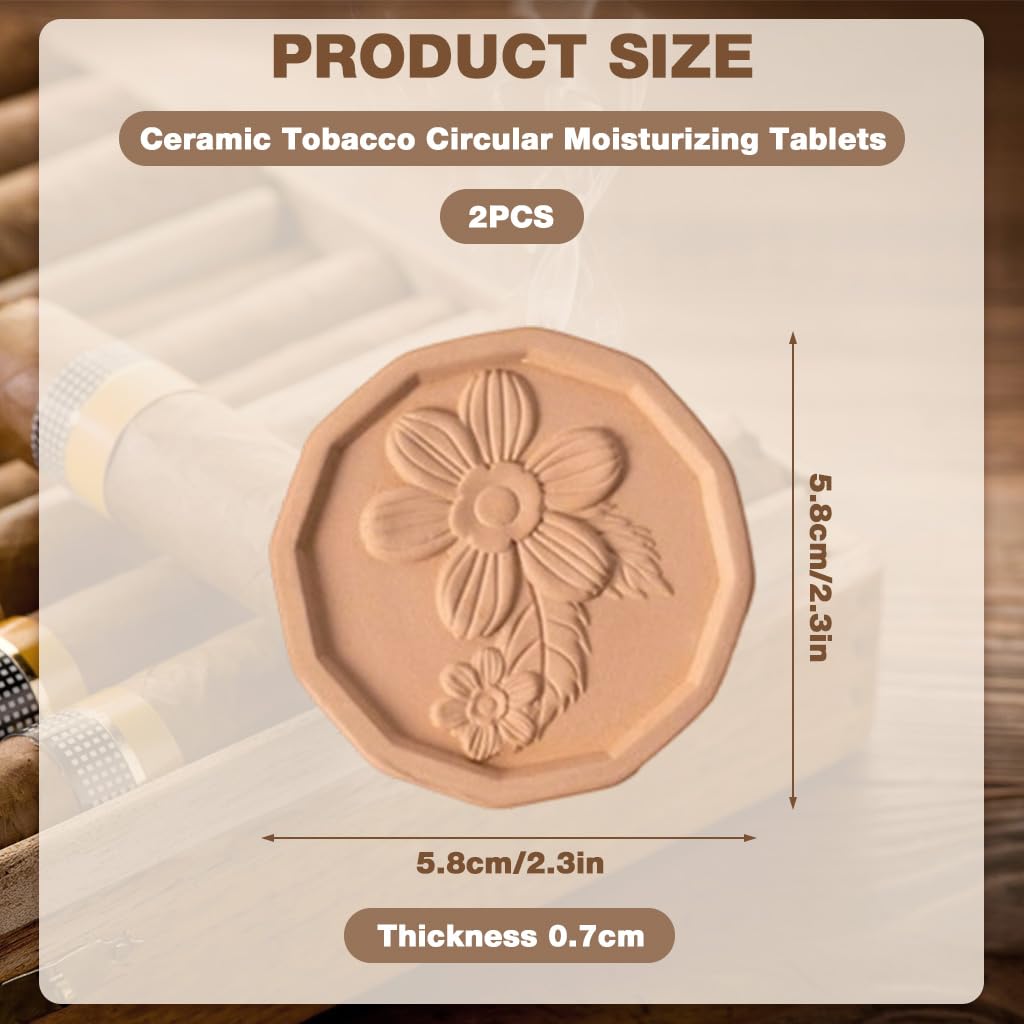 Supvox Brown Sugar Saver Set for Food Storage with 2 Terracotta Discs 2.3 in | Reusable & Food Safe