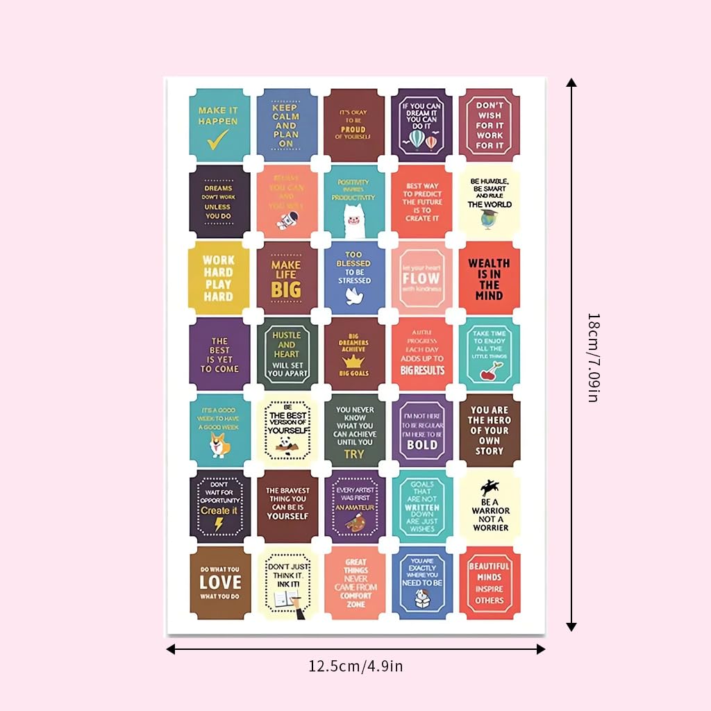 Venzina Label Planner Stickers for Journals and Calendars with 412 pcs Set | 8 Sheets Colorful Self-Adhesive Stickers for Students and Teachers